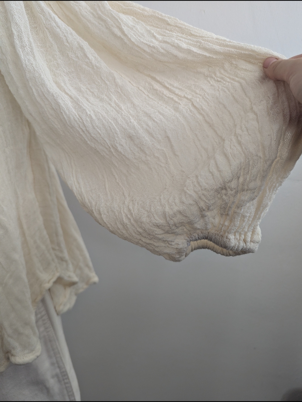 Jen's Pirate Booty Sea Gate Top In Natural - Off-Shoulder Cotton Gauze Top Ivory - Picture 5 of 12